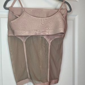 Mauve Two Piece Womens Bodycon Dress